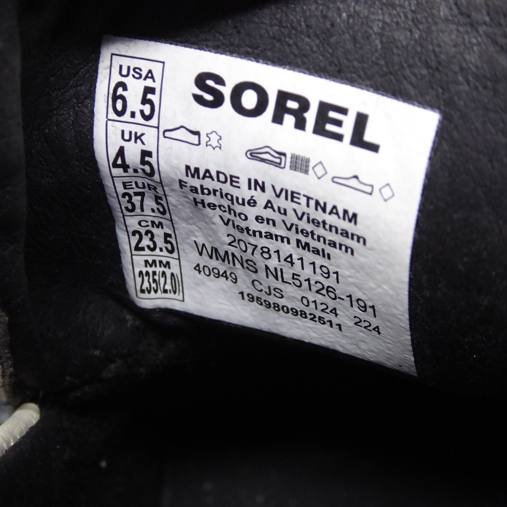 Sorel Women Joan Now City Loafers Chalk White Croc Embossed Lug Sole Size 6.5 - Picture 8 of 9